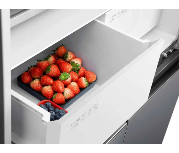 TCL Outlet RP382BXD0 No Frost 203cm Srebrna Komora Zero 382 - 1553811 - zdjęcie 15